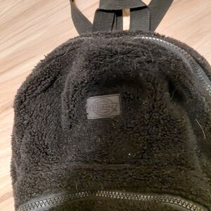 Dickies Black Fleece Backpack